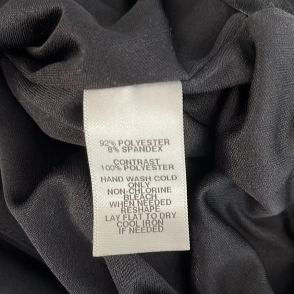 WHITE HOUSE BLACK MARKET Belted Dress Tied Waist Boat Neck Mini 3/4 Sleeves M - Picture 7 of 9